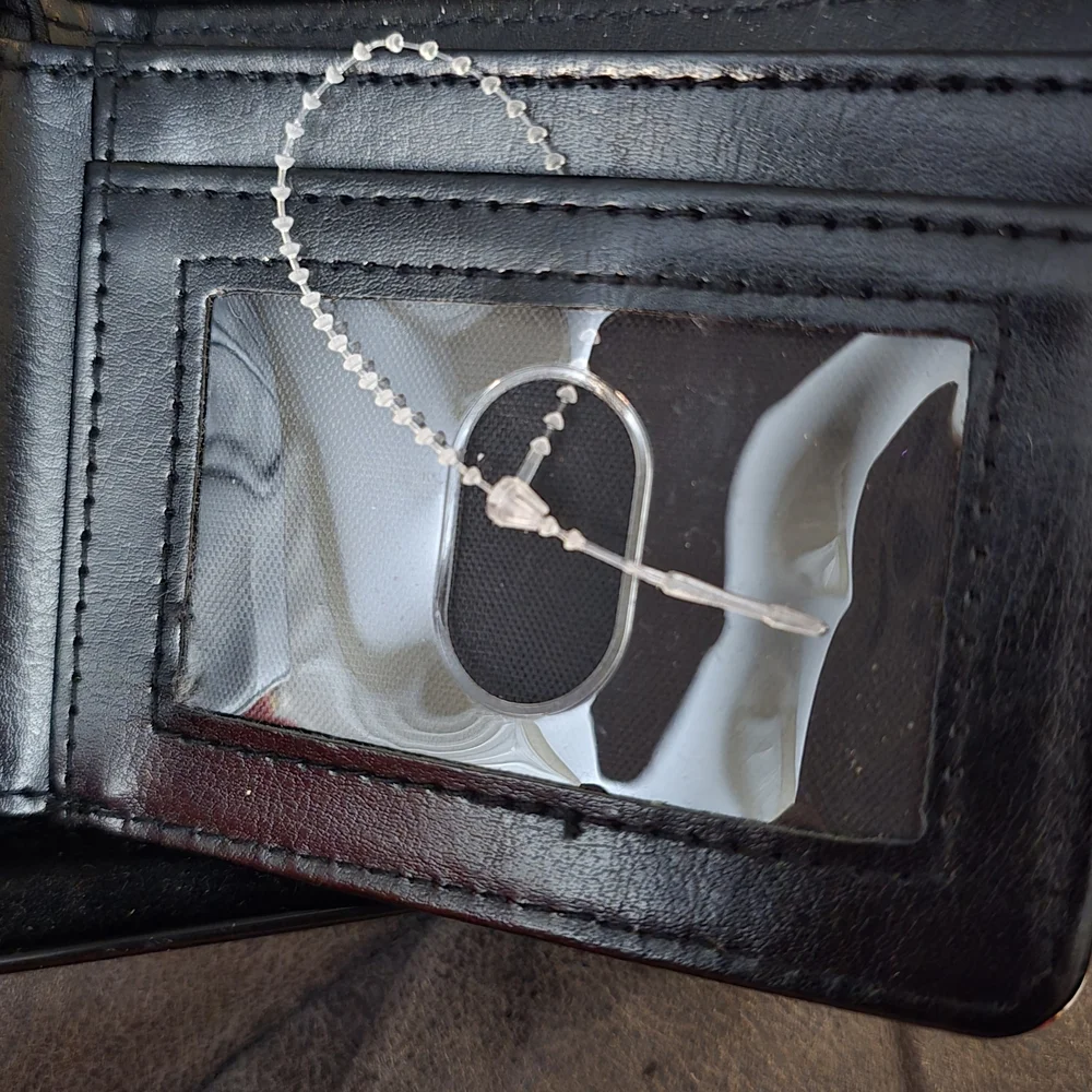 Buckle-Down Black Money Clip with Festive Design